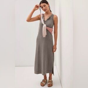Daily Practice Anthropologie Davia Henley Thermal Dress M
